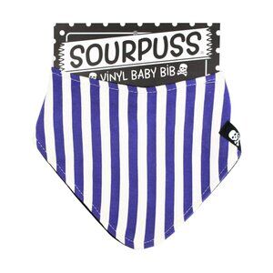 Purple Striped Bandana Bib Goth Punk Alternative Halloween Subculture Nautical